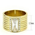 thumbnail image 2 of Gold Larrge Womens Ring Stainless Steel Anillo Color Oro Para Mujer Acero Inoxidable, 2 of 5