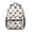 Football Trophy White, variant on Football Coffee Cup Brown Pattern Backpack for School, Cute School Bag with Adjustable Shoulder Straps and Padded Back, 15.3"x11"x6.7"