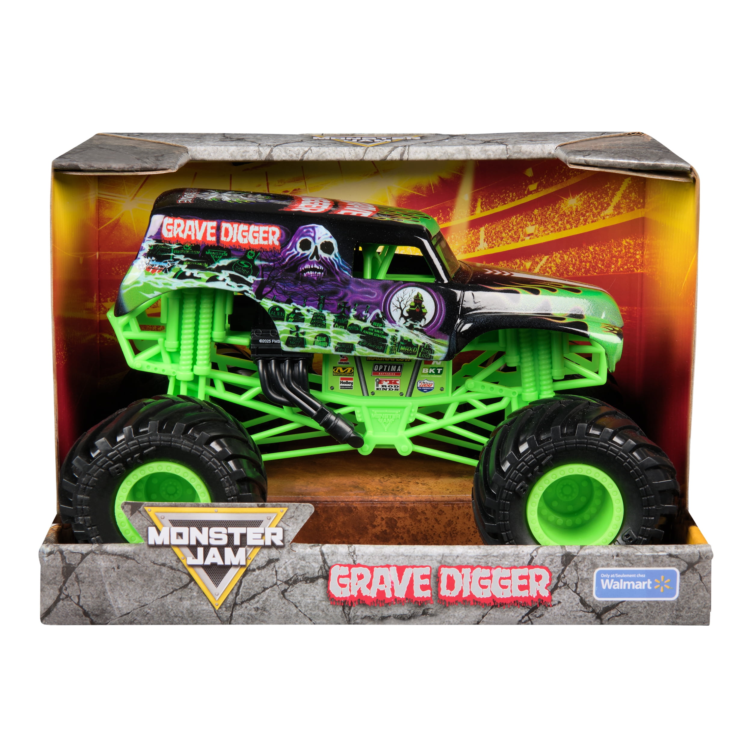 Monster Jam, Official Grave Digger Monster Truck Vehicle in 1:24 Scale
