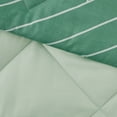 thumbnail image 6 of Mainstays Reversible Microfiber Comforter, Green Geo, Twin-XL, 6 of 9