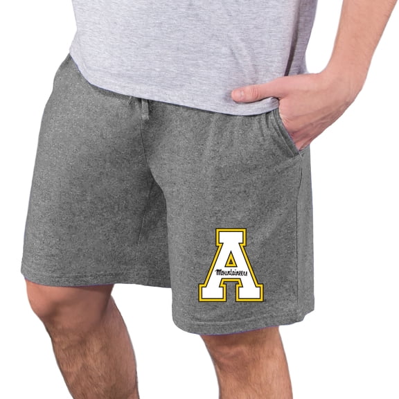 Men's Concepts Sport Charcoal Appalachian State Mountaineers Quest Knit Jam Shorts