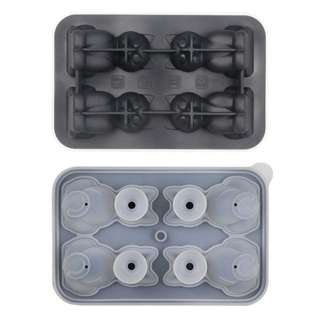 Silicone avec Formes Grand Plateau avec Couvercle Entonnoir Libération Facile Glace pour 1 Pce Plateau à Glace Buffet Bâtonnets de Glace Réutilisables Glaçons Fruits Carrés de Chocolat Refroidisseur de Gâteau Choix des Buveurs pour Bar Clignotant