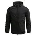 thumbnail image 1 of TIMIFIS Manteau Coupe-Vent à Capuche pour Homme Manteau de Pluie Mode d'Automne Manteau Léger de Plein Air de Randonnée Fermeture Éclair Complète Manteau de Cyclisme, 1 of 7