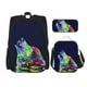 thumbnail image 1 of Balery Howling Wolf Mochila escolar 3 en 1 para niños: mochila resistente con lonchera térmica y estuche para lápices. Mochila escolar para niños y niñas., 1 of 7