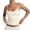 White #106, variant on Double Lined Adjustable Spaghetti Strap Tank Top for Women Cute Summer Basic Crop Top for Teen Workout Going Out, S