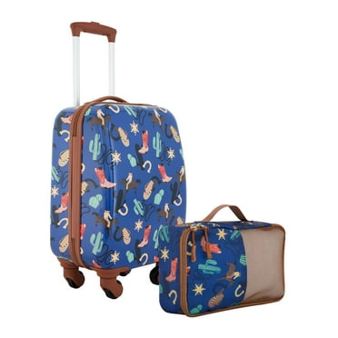 Wrangler Rodeo Kid's 2 Piece Hard-Side Spinner Luggage Set