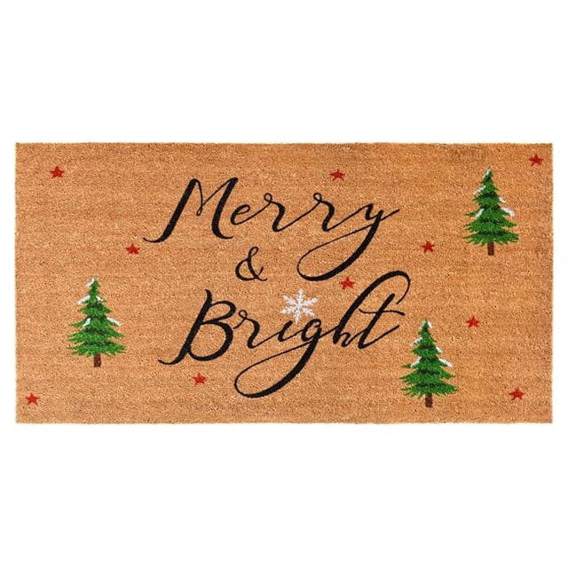 Calloway Mills 105023672 3 x 6 ft. Yule Rectangular Doormat, Multi Color