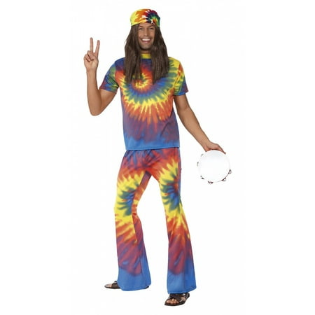 60's 70's Tie Dye Hippie Adult Costume