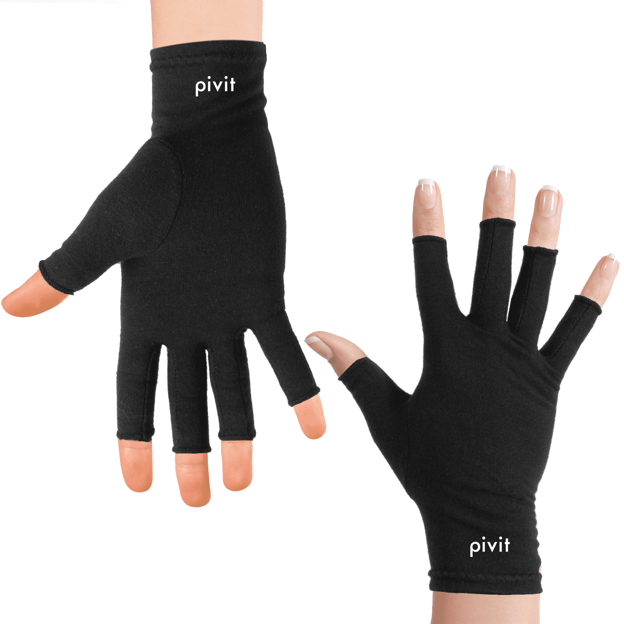 fingerless compression gloves