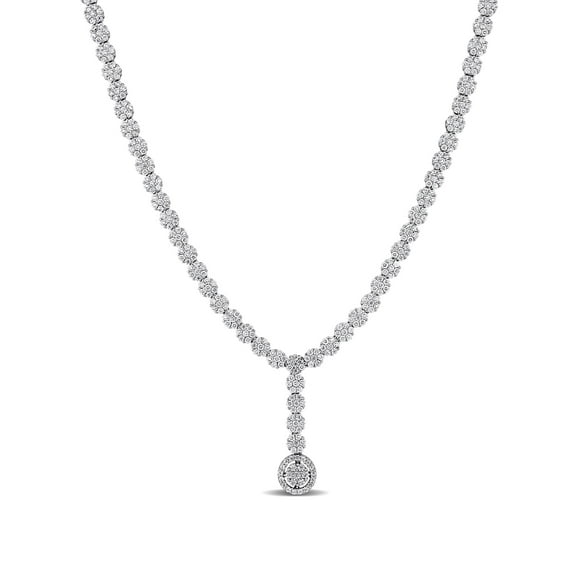 Everly Women's Cubic Zirconia Sterling Silver Tennis Necklace