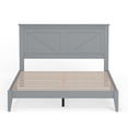 thumbnail image 3 of Farmhouse Solid Wood Platform Bed in Queen - Ultimate Grey, 3 of 10