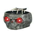 thumbnail image 2 of Skeleton Halloween Candy Sculpted Piece Gray Spooky Halloween Decor Light Up Eyes Animatronic Skeleton Hand for Indoor Outdoor Halloween Party Decor Haunted House Setting 1 Pack, 2 of 3