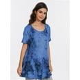 thumbnail image 5 of Women's Plus Size Short Sleeve V-Neck T-Shirt - Casual Summer Tops, Comfortable Breathable Tee Shirt, 5 of 6