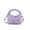 Lavender, variant on Vegan Leather Mini Woven Crossbody Shoulder Bag