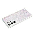 thumbnail image 4 of For Samsung Galaxy S23 Ultra Case,Cute Glitter Bling Twinkle Stardust with Drop Protection Shockproof Soft TPU Slim Flexible Phone Case Girls/Women Protective case for Samsung Galaxy S23 Ultra,White, 4 of 6