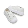 thumbnail image 4 of Gyexs Little Girl Sneakers Barefoot Toddler Shoes Comfortable Toddler on Shoes Sportswear Kids Fashion Sneakers White, 4 of 5