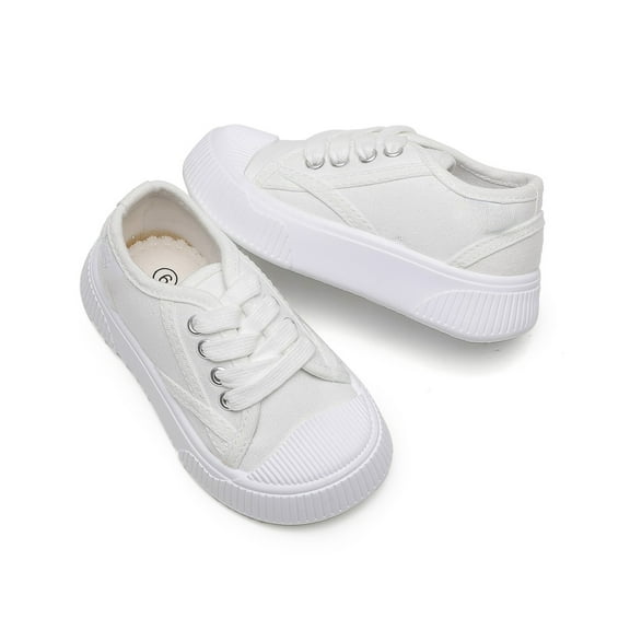 HUITKMM Boys Sneakers for Toddlers 1 4 Years Lightweight Breathable Canvas Casual Shoes for Kids Non Comfortable Everyday Outdoor Play