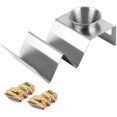 thumbnail image 1 of Vallaes Stainless Steel Pancake Rack with Sauce Cup Family Kitchen Tool, 1 of 4
