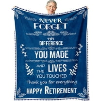 Retirement Gifts for Women/Men 2023, Best Retirement Gifts Ideas, Happy Retirement Going Away Gift, Funny Farewell Gifts for Coworkers Women, Coworker Leaving Gift Blanket 60X50in