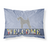 Kerry Blue Terrier Welcome Fabric Standard Pillowcase-30 x 20.5-