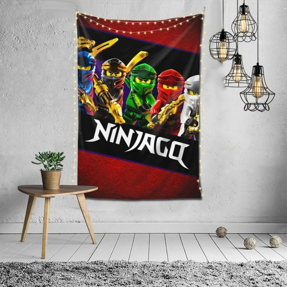Wall Hanging Decoration Tapestry Ninjago Art Poster for Living Room Home Decor 60x40in