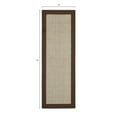 thumbnail image 4 of (2 pack) Mainstays Farmhouse Faux Sisal Olefin Brown Border Indoor Hallway Runner Rug, 2'x6', 4 of 10