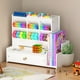thumbnail image 5 of Portalápices de plástico y madera, caja de almacenamiento creativa para niños y estudiantes, decoración de escritorio de oficina, soporte de papelería lindo, 5 of 5