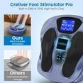 thumbnail image 2 of CNV TENS & EMS Foot Massager with Body Pads, Electric Pulse Foot Circulation Stimulator for Soothing Tired Legs and Feet, Full Body Relaxation System with Remote, 2 of 18
