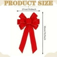 thumbnail image 3 of Christmas Red Bows Red Christmas Bows Large Velvet Bow For Wreaths Tree Outside Decorating Outdoor Christmas Gifts Decor, 3 of 7