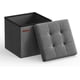 thumbnail image 1 of SONGMICS Banco otomano Plegable de Almacenamiento, 30 x 30 x 30 cm, reposapiés otomano, baúl de Almacenamiento, Carga 130 kg, para Sala de Estar, Entrada, Dormitorio, Gris Oscuro, 1 of 5
