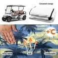 thumbnail image 5 of Uorisanigo Golf Cart Seat Covers Summer Coconut Tree Print Golf Cart Seat Towel for 2-Person Seats for EZGO Yamaha Club Car 4 Pockets Seat Blanket, All-Weather Protection, 5 of 7