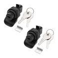 thumbnail image 1 of 2Set Locking Push Button Latch for Marine Boat Radio Box, Tool Box, Electronic Box, Motorcycle Glove, 1 of 5