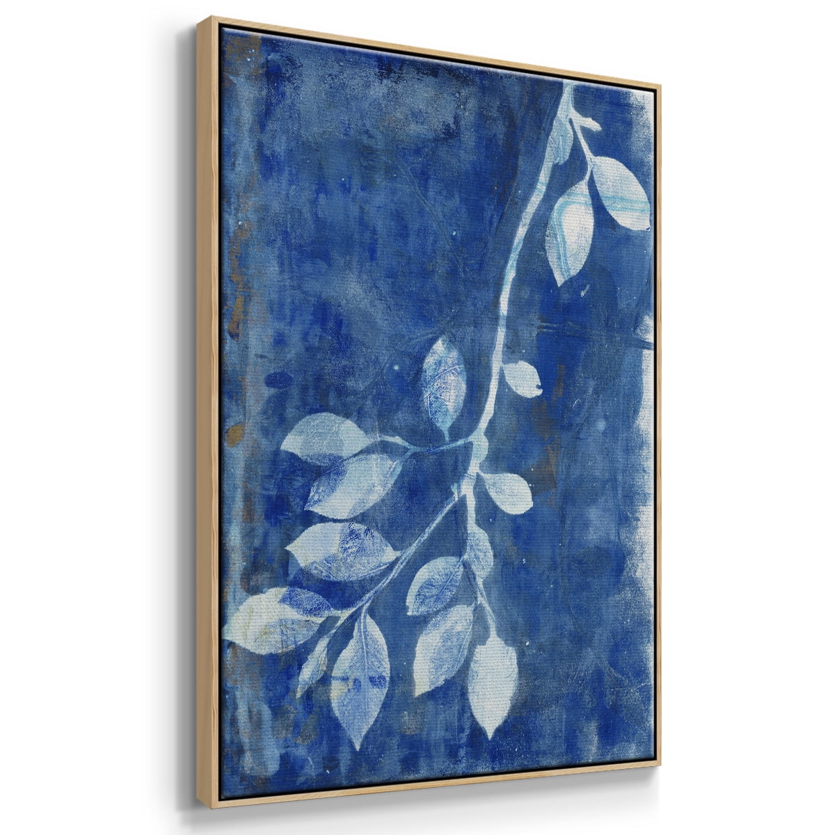 Branching Out XIX Framed Premium Gallery Wrapped Canvas - Ready to Hang - 27 x 41 - Natural Wood Floating Frame