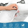thumbnail image 5 of Yayeee Kitchen Curtains Tier Set of 2 Light Filtering 57"x24" Over Sink Window Panels, Gray Cute Chubby Cat, 5 of 7