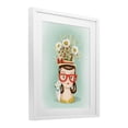 thumbnail image 3 of Stupell Industries Vintage Planter Girl with Daisies White Framed Print Under Glass design by Jilly Jack Designs, 21 x 17, 3 of 10
