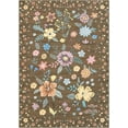 thumbnail image 5 of Takywep 8x10ft Brown Area Rug, Boho Floral, Washable, Non-Slip, Ultra Soft, Stain Resistant, Foldable, Pet Friendly, Low Pile, Botanical Accent Carpet for Living Room, Bedroom, Dining, 5 of 7