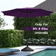 thumbnail image 4 of Abba Patio 9ft Lyon Outdoor Patio Umbrella Cover Replacement, 8 Ribs, Purple, 4 of 5