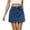 Dark Blue, variant on Womens Skirt High-Waist Distressed Denim Skirt with Pockets Casual Short Skirt Dark Blue L