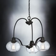 thumbnail image 6 of Luxury Utilitarian Indoor Chandelier, 16.50''H x 22.00''W, with Coastal Style Elements, Nautical Design, Black Bronze Finish and Clear Seeded Glass, UQL3351, 6 of 7