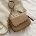 thumbnail image 2 of Bolso de hombro Salvador para mujer cruzado pequeño de piel sintética Caqui, 2 of 10