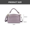 thumbnail image 2 of Bolso pequeño de lujo de cuero genuino bandolera con asa superior bolsos de hombro para mujer, 2 of 5