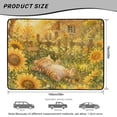 thumbnail image 7 of COEQINE Universal Car Trunk Mat All Weather Cargo Liner Floor Mat with Non-Slip Backing Scratch-proof Pet Cargo Mat Suitable for Most Car Models, Cat Sunflower Garden, 7 of 7