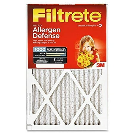 

12x12x1 11.7 x 11.7 Filtrete Allergen Defense 1000 Filter by 3M 4 Pack