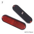 thumbnail image 2 of Flmtop 2Pcs Rectangle Round Car Motorcycle Bike Caravan Lorry Screw On Safety Reflector, 2 of 7