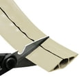 DLine Beige Floor Cable Protector, 0.63x0.31in Cord Cavity, 6ft Length