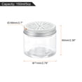thumbnail image 2 of Uxcell 8 PCS Latas de Aluminio Huecas 5oz/150ml Latas Ambientadoras Recipientes con Tapas Huecas Tarros Redondos Muestra para Almacenamiento en Viajes Aéreos, 2 of 6