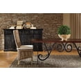 thumbnail image 6 of Marathon Woven Kubu & Mahogany Highback Side Dining Chairs (Set of 2), 6 of 8