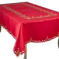 thumbnail image 1 of SARO QX227.R67140B Pandora Collection Holiday Christmas Tree Tablecloth  Red, 1 of 1