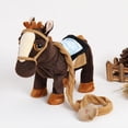 thumbnail image 2 of Caballo Eléctrico Camina y Caballo Relleno una Correa - color Yotijar Juguete del Caballo Caminante, 2 of 9