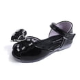 thumbnail image 5 of Girl's Sandals Toddler Kids Mary Jane Flat Shoes Peep Toe Glitter Rhinestone Bowtie Summer Cute Princess Dress Shoes Black 11.5 Little Kid, 5 of 5